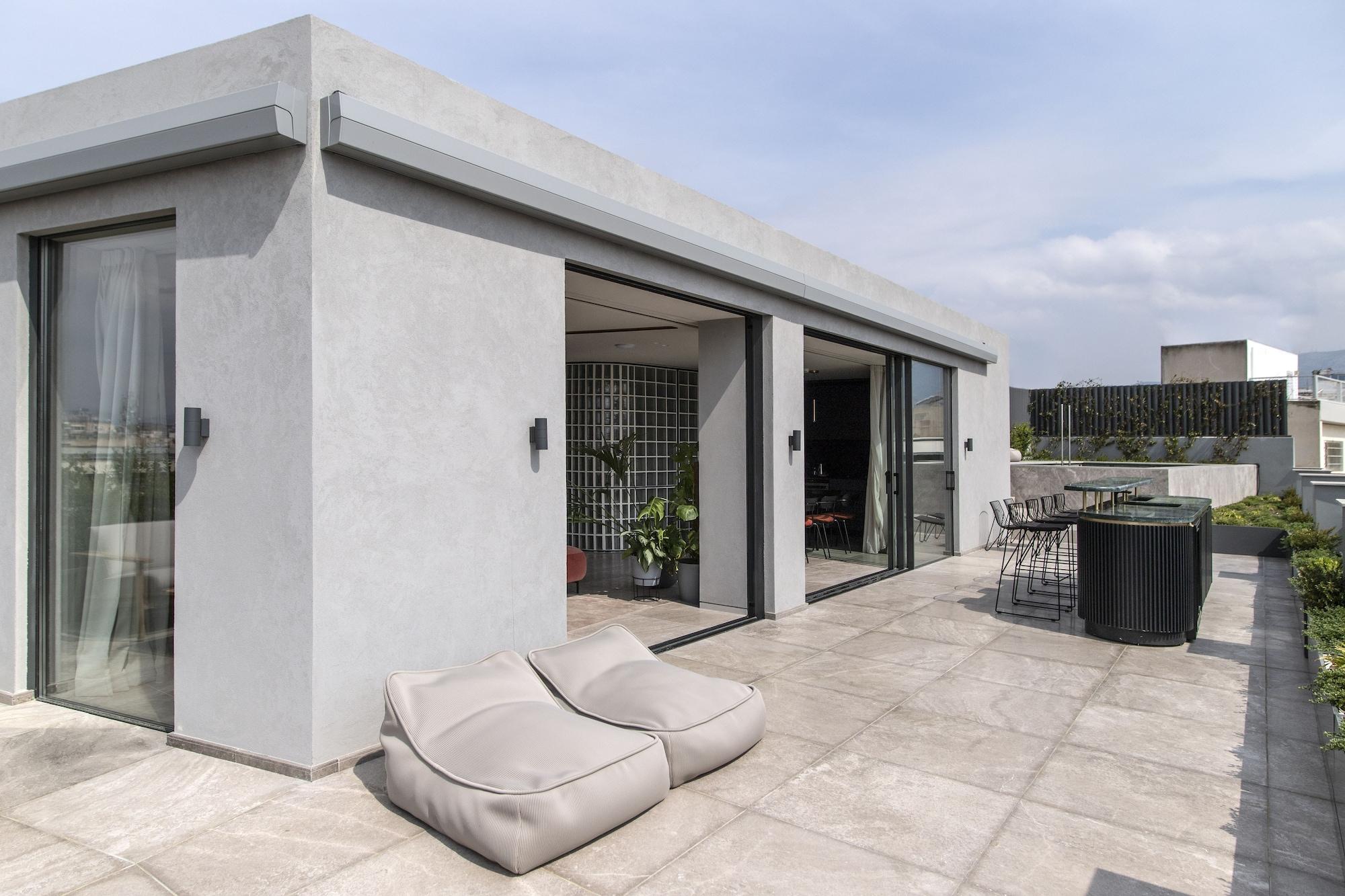 Perianth Hotel Athens Luaran gambar Rooftop terrace
