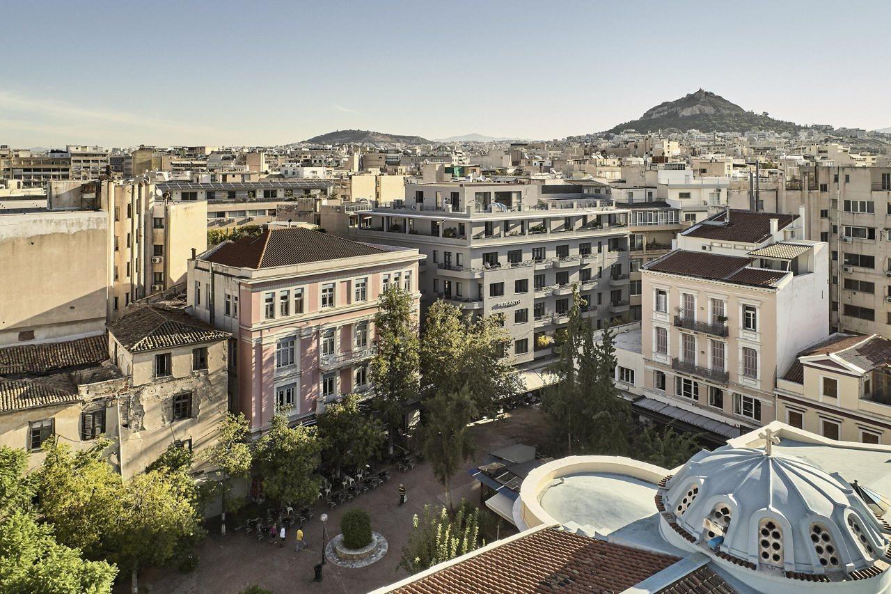 Perianth Hotel Athens Luaran gambar View of the district
