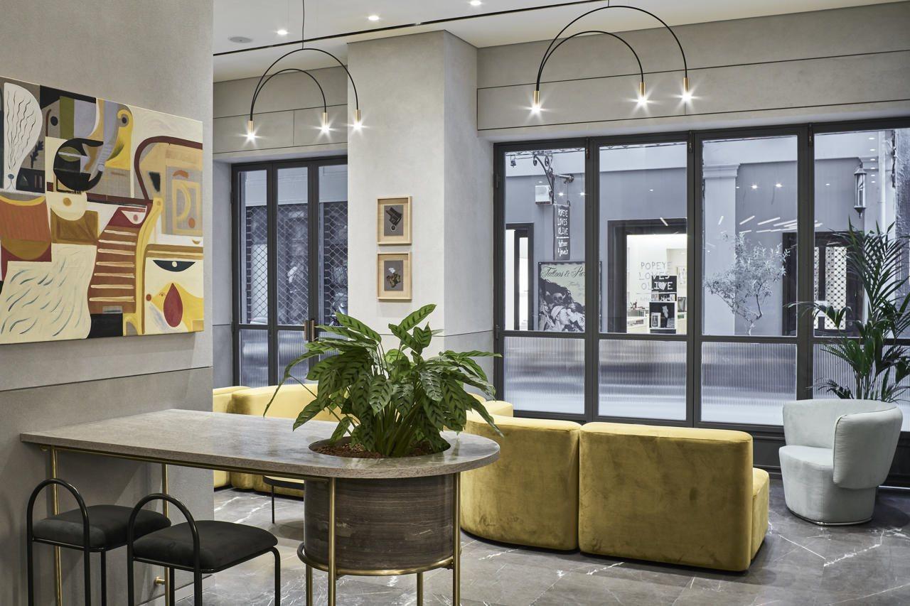 Perianth Hotel Athens Luaran gambar The interior of the hotel
